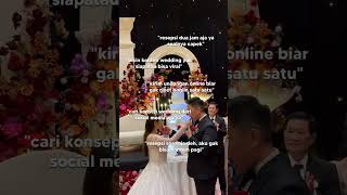 Rill ga nih Gen Z 😌 genz trend wedding [upl. by Cini]