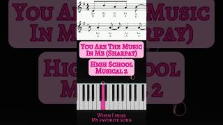 High School Musical 2  You Are The Music In Me Piano Cover HighSchoolMusical2 HSM PianoShorts [upl. by Seagraves]