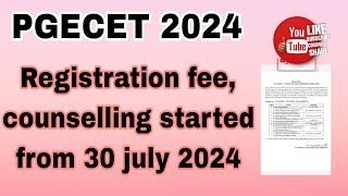 TS PGECET 2024 registration dates and counselling started from today [upl. by Aloap]