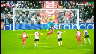 Mohamed Salah PENALTY GOAL After Martin Dúbravka Foul On D Jota Vs Newcastle Liverpool vs Newcastle [upl. by Mortimer812]