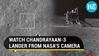 NASA Releases Picture Of Chandrayaan3 Vikram Lander On The Moons Surface  Watch [upl. by Aicillyhp572]