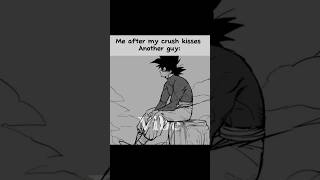 Me when my crush kissed another guy sad edit sadgokublack db viralshort goku edits [upl. by Adnalu]