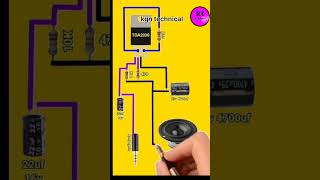 TDA 2030 ic audio amplifier circuit diagram shorts [upl. by Namreg849]