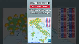 TORNA LA PIOGGIA SU ALCUNE REGIONI  METEO 22 Ottobre 2024 meteo [upl. by Gerick152]