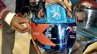 AXOR VENOMOUS VISOR CHANGE  IRRIDIUM BLUE VISOR axor axorhelmets [upl. by Acihsay]