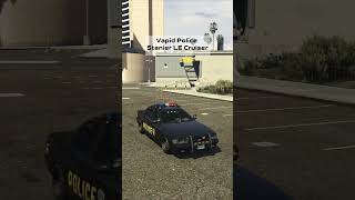 Vapid Police Stanier LE Cruiser  GTA 5 gta gta5 shorts [upl. by Hsima]