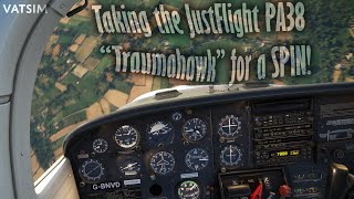 Taking the NEW JustFlight Piper Tomahawk for a SPIN [upl. by Wagshul]