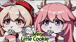 Meet Lime Cookie EMERGENCY FOOD  genshin impact [upl. by Naliorf]