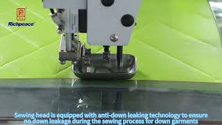 Richpeace Garment Automatic Template Sewing Machine [upl. by Easlehc]