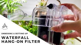 Unboxing nano size hangon ‘waterfall’ filter for small betta tanks [upl. by Hardunn599]