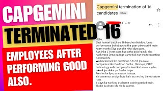 Capgemini Termination 2023  Capgemini Termating Employees Termination after Training in Capgemini [upl. by Sheelagh]