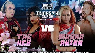 FULL MATCH AVDMasha amp AKIRA vs The HexAllysin Kay amp Marti Belle  GSPW DYNASTY CLASH  FREE [upl. by Eli639]