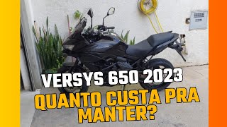 Quanto custa pra manter a Versys 650 2023 [upl. by Nodle]