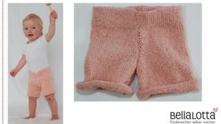 Kurze Hose Babyshort einfach stricken  für Anfänger [upl. by Ainezey]