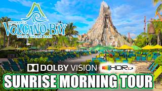 Volcano Bay Universal Orlando Florida 2024 Morning Walking Tour [upl. by Ettigirb]