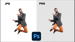 How to Make a Transparent PNG in photoshop 2022 [upl. by Arabella413]