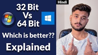 32bit vs 64bit Which is Better Explained  Hindi [upl. by Farica]