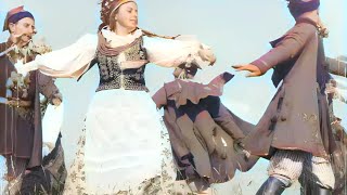 Traditional Polish Folk Dance 1936  Rare Vintage Footage Restored amp Colorized [upl. by Akenihs]