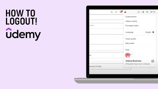 How to Log Out of Udemy Account easy [upl. by Grof]