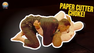 Paper Cutter Choke from Kuzure Kesa Getame  BJJ for Breakfast [upl. by Minsat]