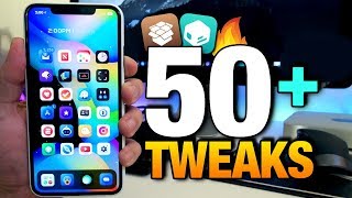 Top 50 BEST TWEAKS  THEMES  WIDGETS From CYDIASILEO On iOS 12 [upl. by Ttej]