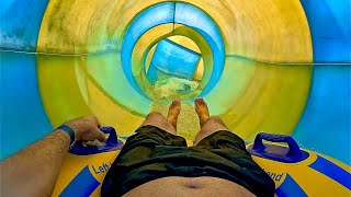 Turbo Twister Water Slide at Center Parcs De Eemhof Netherlands [upl. by Soll]