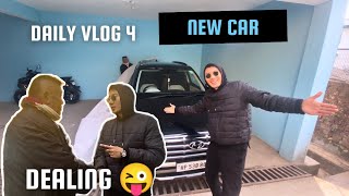 daily vlog 4  new car  dealing 😜  creta hundai  Tibetan vlogger  bir  India [upl. by Elsey]