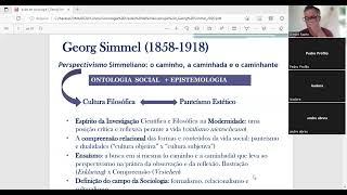 aula de teoria sociológica I Simmel parte 1 [upl. by Amice]