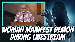 Demon Possessed Woman SCREAMS During Church LIVESTREAM  When Pastor Preaches On The RAPTURE [upl. by Rhyne670]