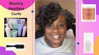 Easy Heatless amp Bouncy Curls on Natural Hair [upl. by Guadalupe819]