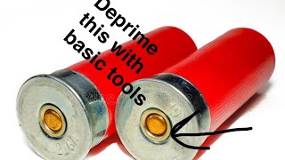 How to deprime shotgun shells with basic tools [upl. by Englis226]