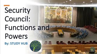 UN security Council  Powers and functions  criticism and reforrms  CSS international Relations [upl. by Ryann]