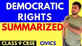 DEMOCRATIC RIGHTS  CLASS 9 CIVICSDP [upl. by Lonergan]