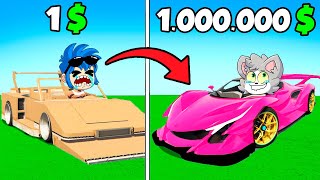 GTA 5 PASAMOS de AUTO de 1 a 1000000 😎💲💰 ¡COCHE de CARTÓN Vs SUPER AUTO [upl. by Guod]