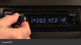 Sony CDXGT260MP CD Receiver Display and Controls Demo  Crutchfield Video [upl. by Cann]