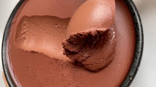 3Ingredient Chocolate Mousse „Mousse au Chocolat“ Made with Red Wine 🤯 vegan recipes [upl. by Alorac]