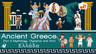 ANCIENT GREECE  Mythology Olympics and Wars  History for Kids [upl. by Retrac]