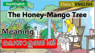 The Honey Mango Tree  Meaning in Malayalam  Class 5 English [upl. by Walston]