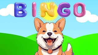 BINGO The Dog Song  Nursery Rhyme With Cartoon Animation🐶🐕 [upl. by Sverre]