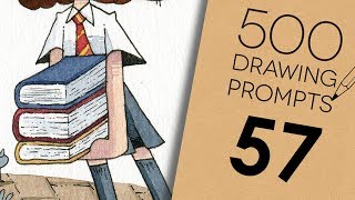 500 Prompts 57  FORCED TO DRAW FAN ART [upl. by Stephanie]