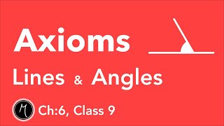 Class 9  Chapter 6  Axiom 61 62 63 64  Axioms and Definitions from Lines and Angles [upl. by Ahsieym816]