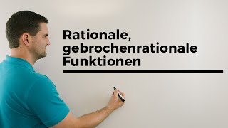 Rationale gebrochenrationale Funktionen Grundlagen  Mathe by Daniel Jung [upl. by Cavil]