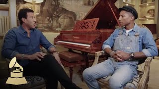 Lionel Richie and Pharrell Williams Interview  58th GRAMMYs [upl. by Whitney]