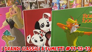 I GRANDI CLASSICI DISNEY a FUMETTI 111213  La BELLA ADDORMENTATA ROBIN HOOD La CARICA dei 101 [upl. by Romy]