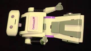 BRIAN the robot toy from Confusedcom changes colour [upl. by Rialc]