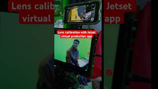 Virtual production app Jetset lens calibration vfx virtualproduction greenscreen [upl. by Ellynad]