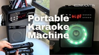 Portable Karaoke Machine with Bluetooth and 2 Wireless Microphones [upl. by Sredna]