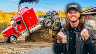 Buying A Peterbilt Semi and Destroying it EP1 [upl. by Alimak]