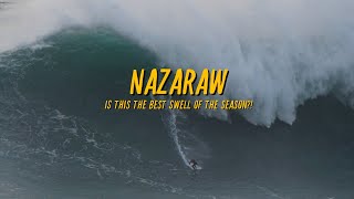 Biggest Swell of the Season Insane Nazaré Raw footage [upl. by Marcel]