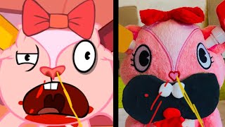 PLUSH TOY HAPPY TREE FRIENDS FLIPPIN BURGERS ZERO BUDGET [upl. by Jobyna]